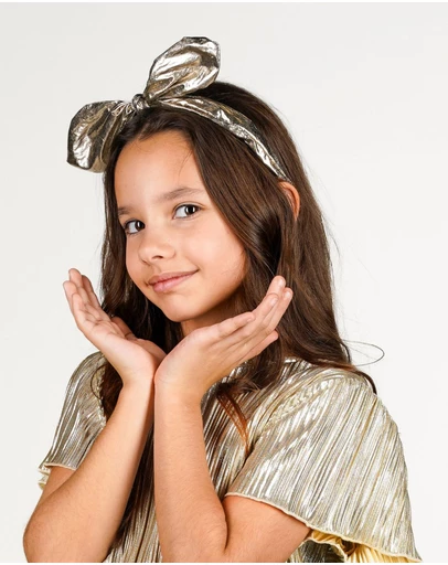 B.Nosy - Ava Metallic Bow Headband