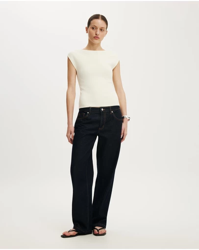 Cotton On - Double Knit Boat Neck
