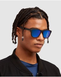 Hawkers Co - Polarized Dark Black Blue One Raw Sunglasses for Men and Women UV400