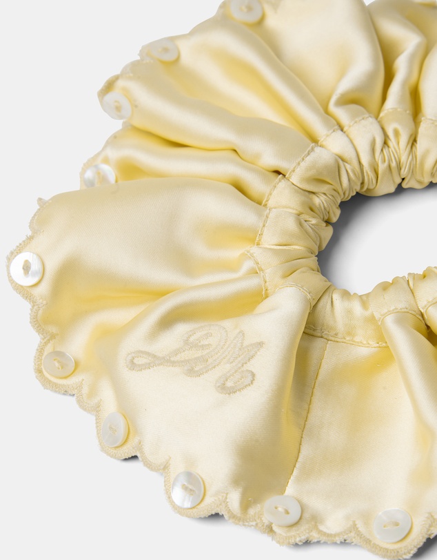 Damson Madder - Button Detail Scrunchie