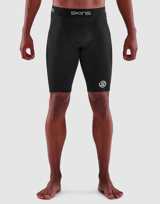 SKINS - SKINS Compression Men's Series-1 Running/Gym Half Tight Black