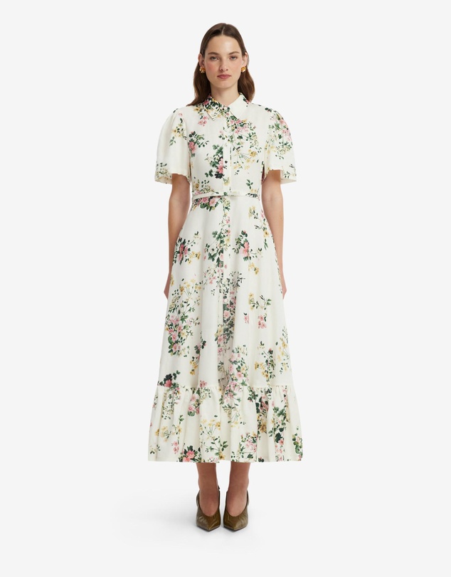 LEO LIN - Becca Short Sleeve Midi Dress