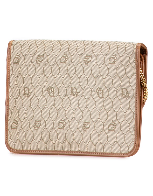 Pre-Loved by Azura Reborn - Pre-Loved Honeycomb Coated Canvas Chain Shoulder Bag