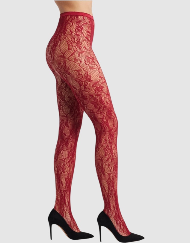 High Heel Jungle - Venise Lace Fishnet Tights