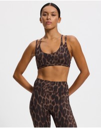 adidas Performance - Optime Leopard Strappy Light Support Bra