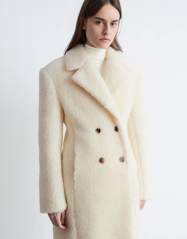 & Other Stories - Wool Shearling Maxi Coat