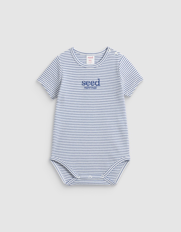 Seed Heritage - Core Rib Logo Bodysuit