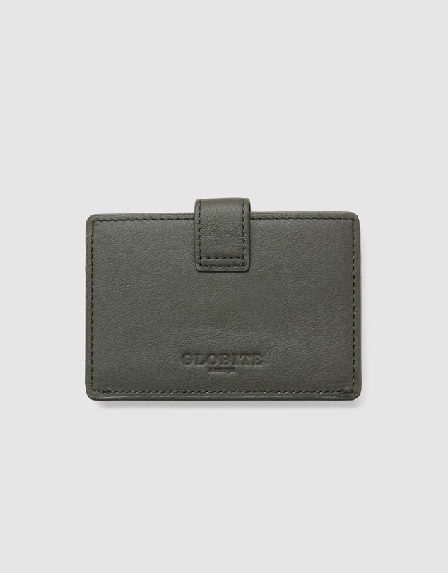 Globite - Leather RFID Card Holder Snap Button