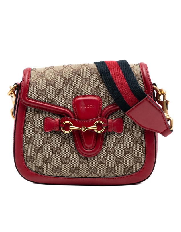 Pre-Loved by Azura Reborn - Pre-Loved Medium GG Canvas Lady Web Crossbody