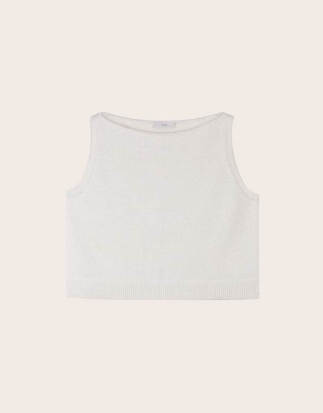 IDA+S - Ari Cropped Knit Tank Top
