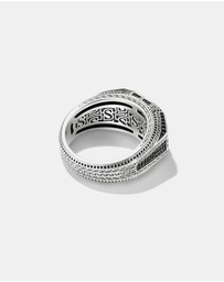 THOMAS SABO - THOMAS SABO Signet Ring with Onyx and Black Stones