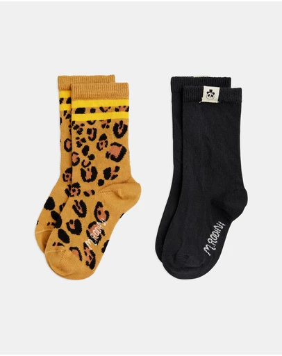 Mini Rodini - 2-Pack Basic Leopard Socks - Babies-Kids