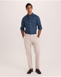SABA - Reeves Long Sleeve Classic Linen Cotton Shirt