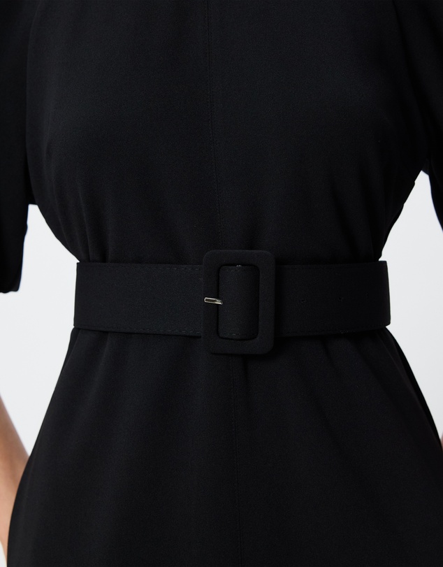 Tussah - Carla Puff Sleeve Belted Midi Dress