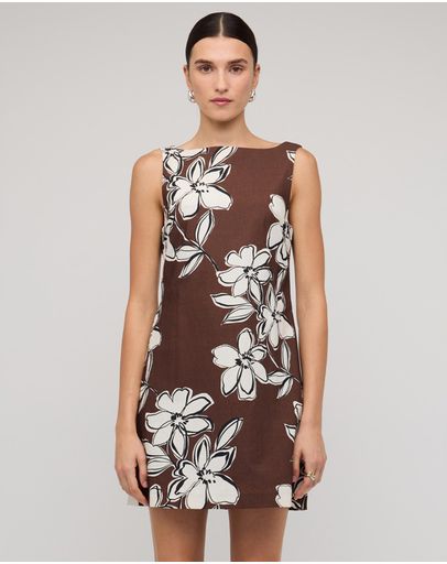 Brown Floral