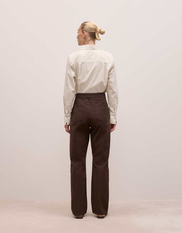Trenery - Moleskin Five Pocket Pant in Coffee Bean