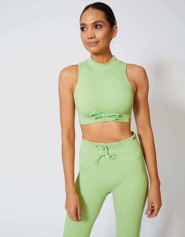 Locomotion - Beveled Seamless Crop Top