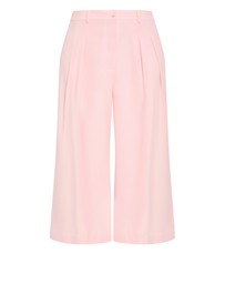 City Chic - Plus size Abbie Crop Pant - soft pink