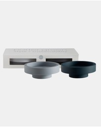 porter green - flipp lrg silicone unbreakable candle holder set