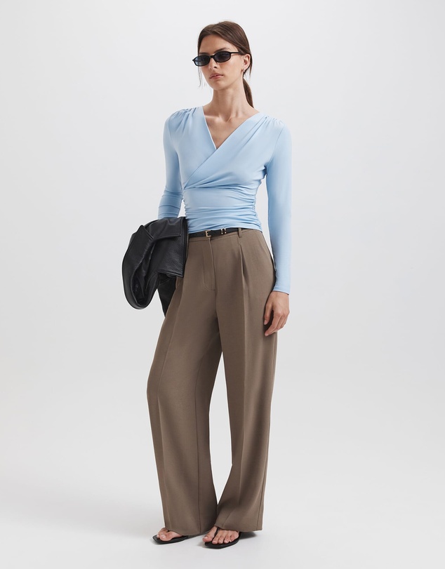 SABA - Serafina Wrap Long Sleeve Top