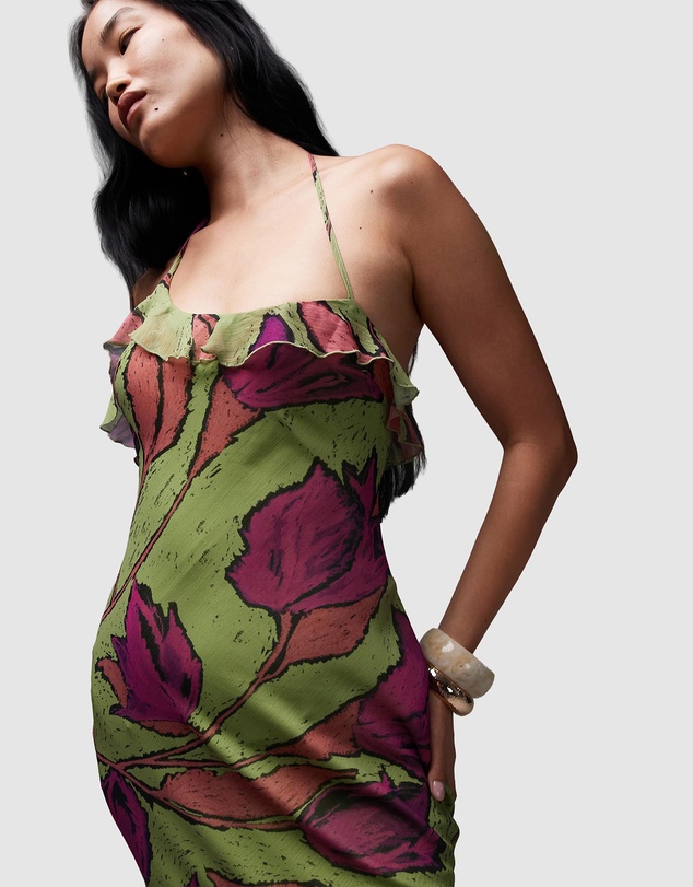 TOPSHOP - Godet Hem Occasion Midi Dress