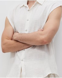 Merlino Street - Cotton Rami Sleeveless Shirt