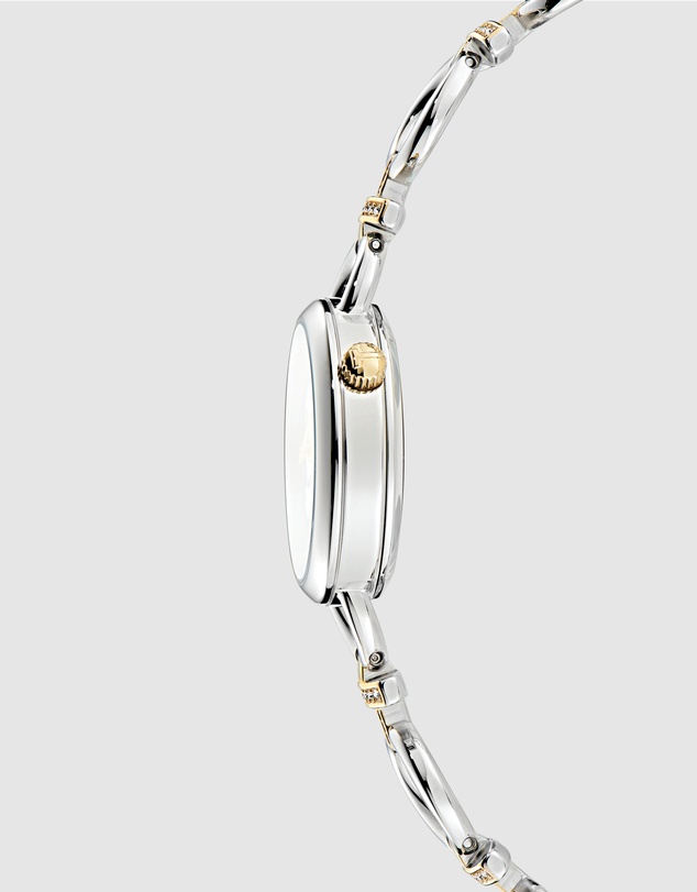 Ted Baker - Lilabel Bow White 28mm Two-Tone Bracelet Watch