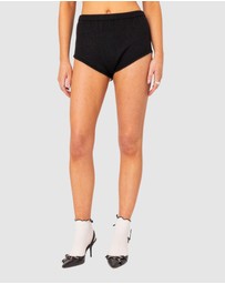 EDIKTED - Comfort Club Knit Micro Shorts