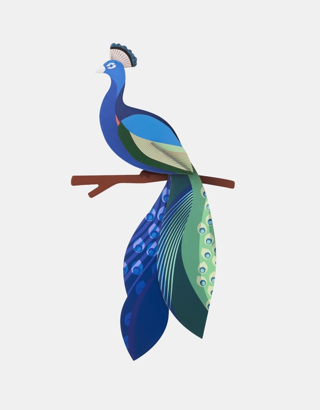 Studio Roof  - Wall Art Paradise Birds (B5) Peacock