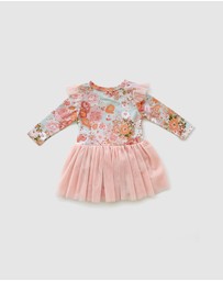 WITH LOVE FOR KIDS - Tulle Flutter Long Sleeve Tutu Onesie - Babies