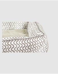 Mog & Bone - Bolster Dog Bed - Mocha Wave