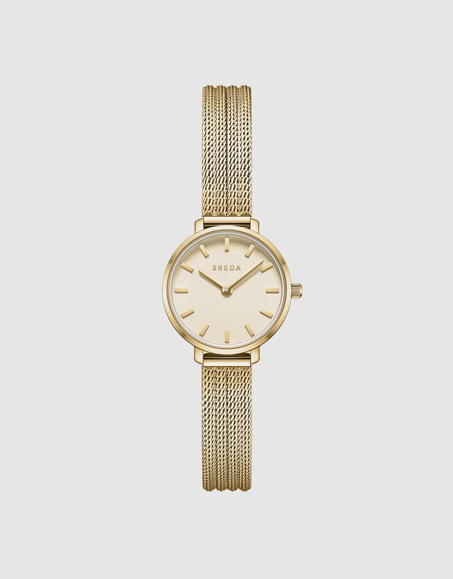 Breda - Beverly Tethered Gold and Metal Bracelet Watch, 25MM