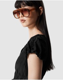 & Other Stories - Bubble-Sleeve Midi Dress