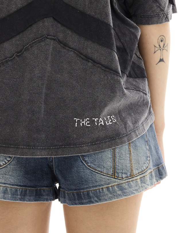 THE TALES - Black Star 3D Batwing Tee