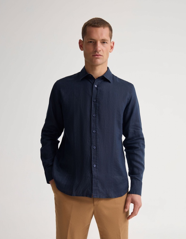 Oxford - Copper European Linen Shirt