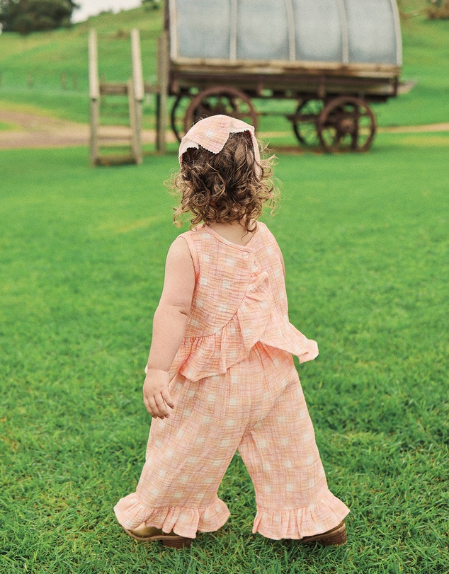 Kynd Baby - Frill Top in Check