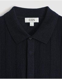 COS - Striped Knitted Linen Shirt