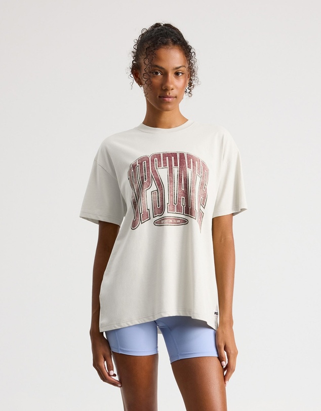 Upstate - Thrive Tee - Ivory Collegiate