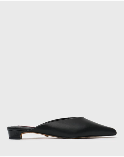 Betts - FELIX Leather Kitten Heel Mules
