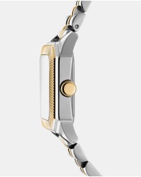 DKNY - Signature Shape Two-Tone 27x34mm Silver Dial Womens Watch