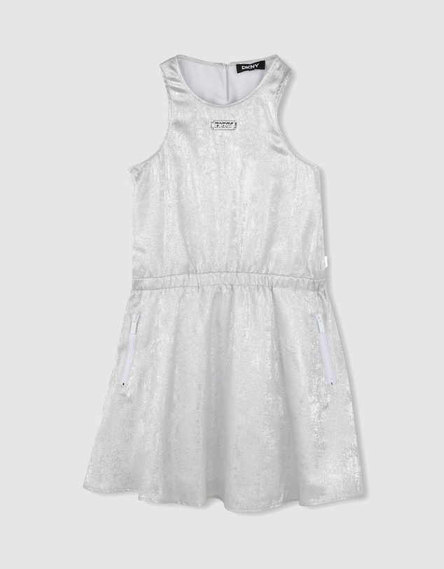 DKNY - Logo Badge Mini Dress - Kids-Teens