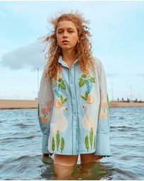 SMWR. by The Somewhere Co - Swan Lake Oversized Long Sleeve Shirt