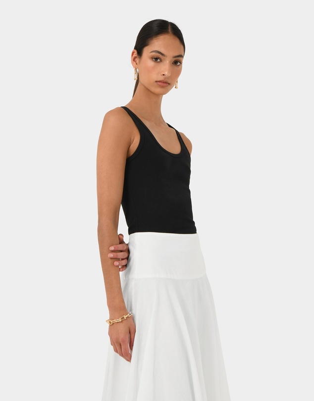 Forcast - Devin Ribbed Singlet Top