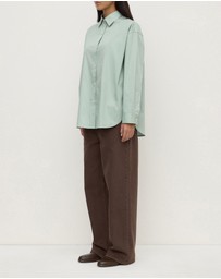 Assembly Label - Marigold Poplin Long Sleeve Shirt