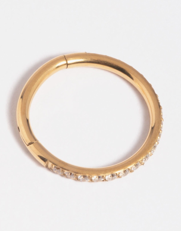 Lovisa - Gold Plated Titanium Crystal Clicker