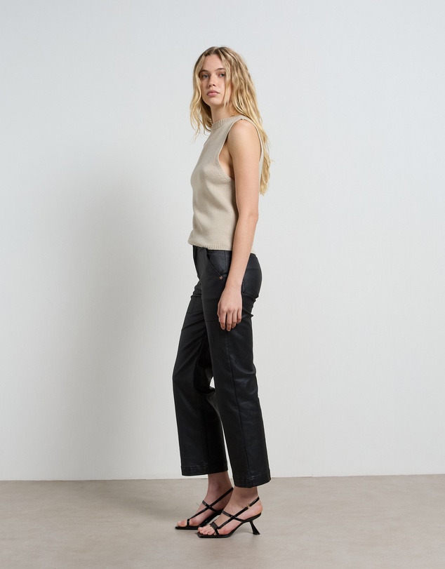 DRICOPER DENIM - Cody Coated Kick Flare Trousers