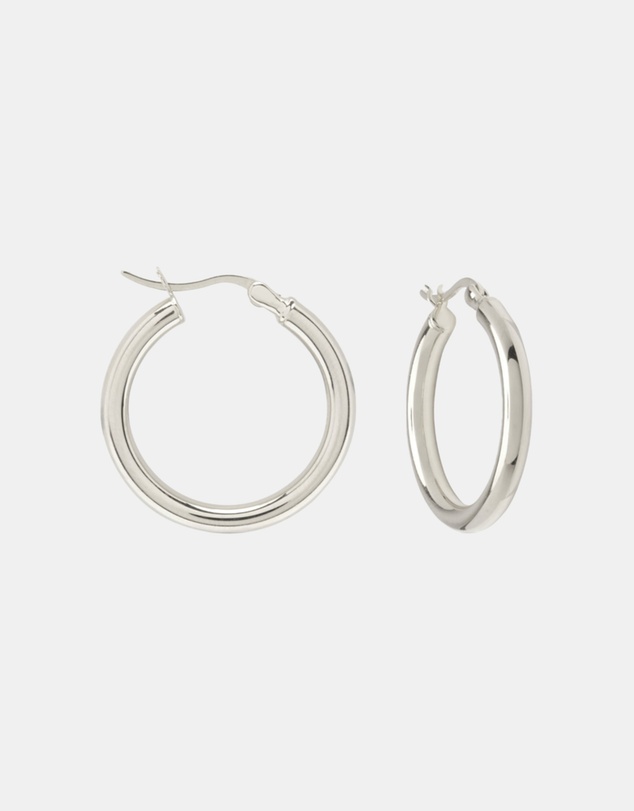 SAINT VALENTINE - Classic Hoops Medium - Silver