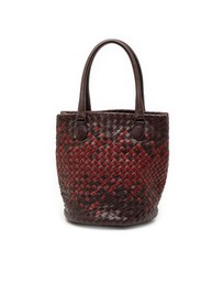 Pre-Loved by Azura Reborn - Pre-Loved Bicolor Nappa Intrecciato Bucket Bag