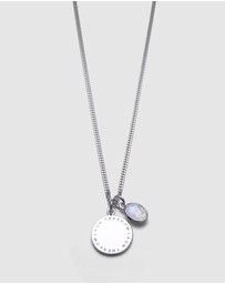 Von Treskow - Moonstone & VT Plate Necklace