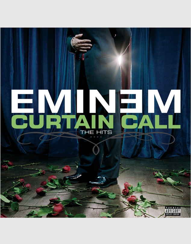 Universal Music - Crosley Record Storage Crate & Eminem Curtain Call - Double Vinyl Album Bundle